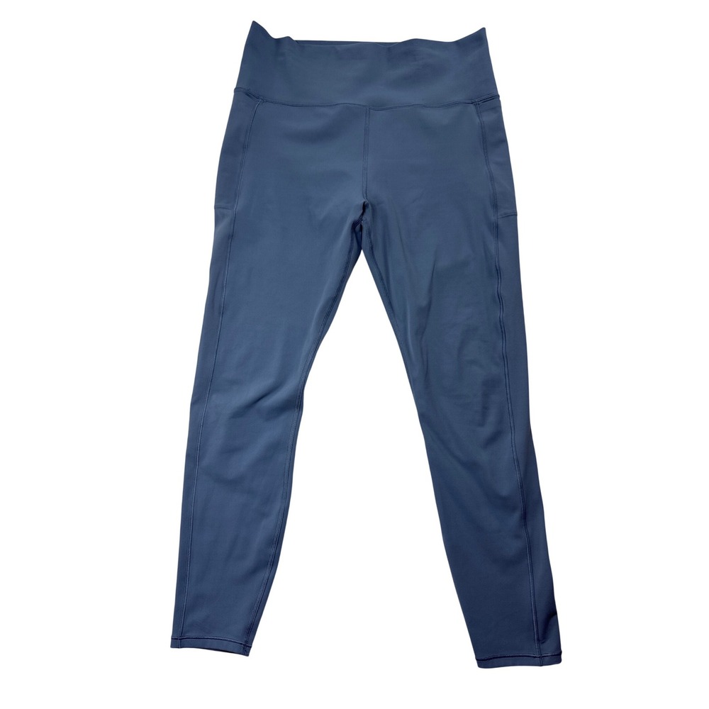Vuori Daily Pocket Legging Blue High Rise Yoga Pants Large‎